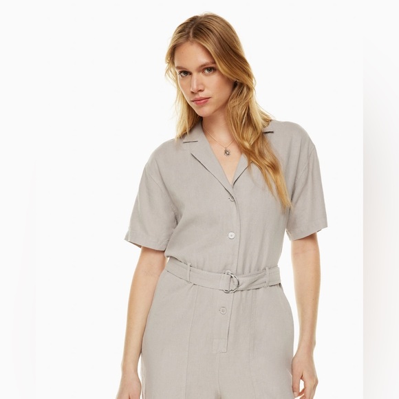 Wilfred Free Mist Linen Jumpsuit - Picture 3 of 10